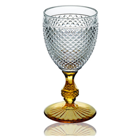 Бокал для вина 280мл Vista Alegre Бикош янтарная ножка