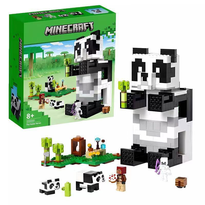 Конструктор Minecraft "Дом панды". 553 дет