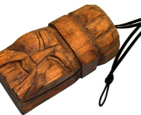 Комус (варган) в деревянном резном чехле ручной работы