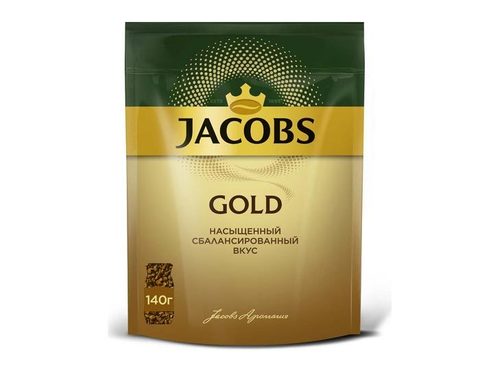 Кофе растворимый Jacobs Gold, 140 г