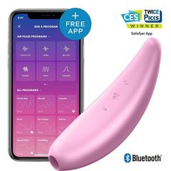 Розовый вакуум-волновой стимулятор Satisfyer Curvy 3+ - 