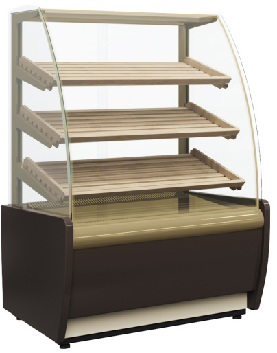 Витрина нейтральная POLUS K70 N 0,9-2 LIGHT Bread 0012-0109 (без стекла) (Хлебная 0,9 Carboma)