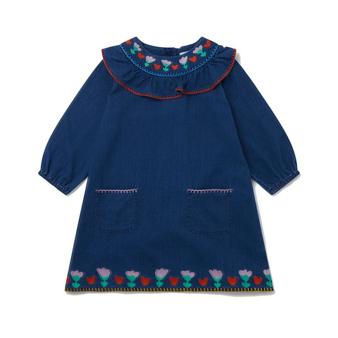 Платье Stella McCartney Kids Folk Flower Denim