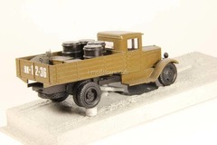 ZIS-5 Road of Life with barrels and boxes khaki LOMO-AVM 1:43