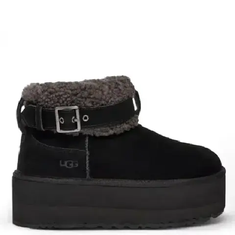 Ugg Ultra Mini Belted Roller Platform - Black