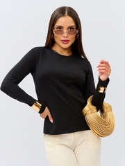 Лонгслив ЛНкл-081/черный