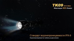 Купить мощный светодиодный фонарь тактический Fenix TK09, 900 лм, аккумулятор