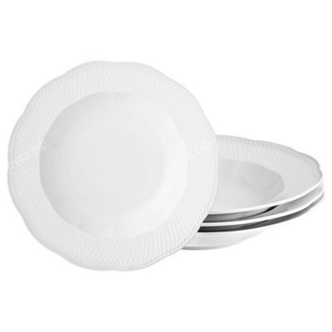 Тарелка суповая (диаметр 23 см) - Белый