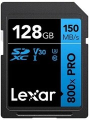 LEXAR Pro 800x SDXC UHS-1 U3 V30 128 ГБ