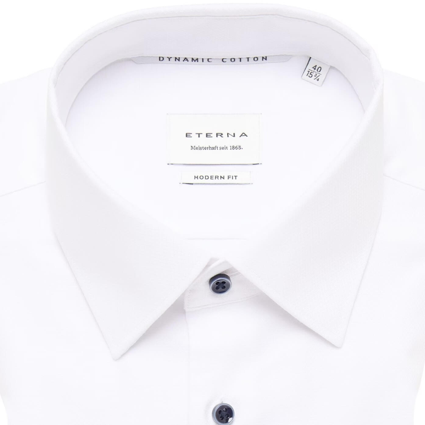 Сорочка мужская Eterna Modern Fit 2132-X171-12 из ткани Dynamic Cotton белая