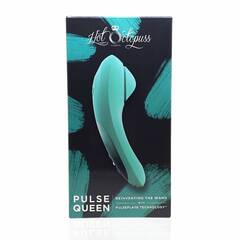 Мятный инновационный вибромассажёр Pulse Queen - 