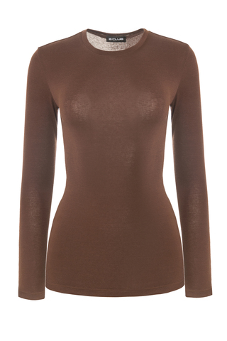 «Second skin» Базовый лонгслив из трикотажа