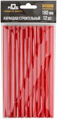 04305м Карандаши строительные, 180 мм, 12 шт. (MOS)