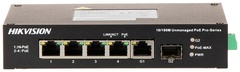 Коммутатор Hikvision DS-3T0306HP/No Power unit