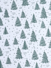 Упаковочная бумага глянцевая, «Ёлки», 0,72*10 м