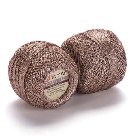 Пряжа YarnArt Camellia арт. 418 пыльное золото