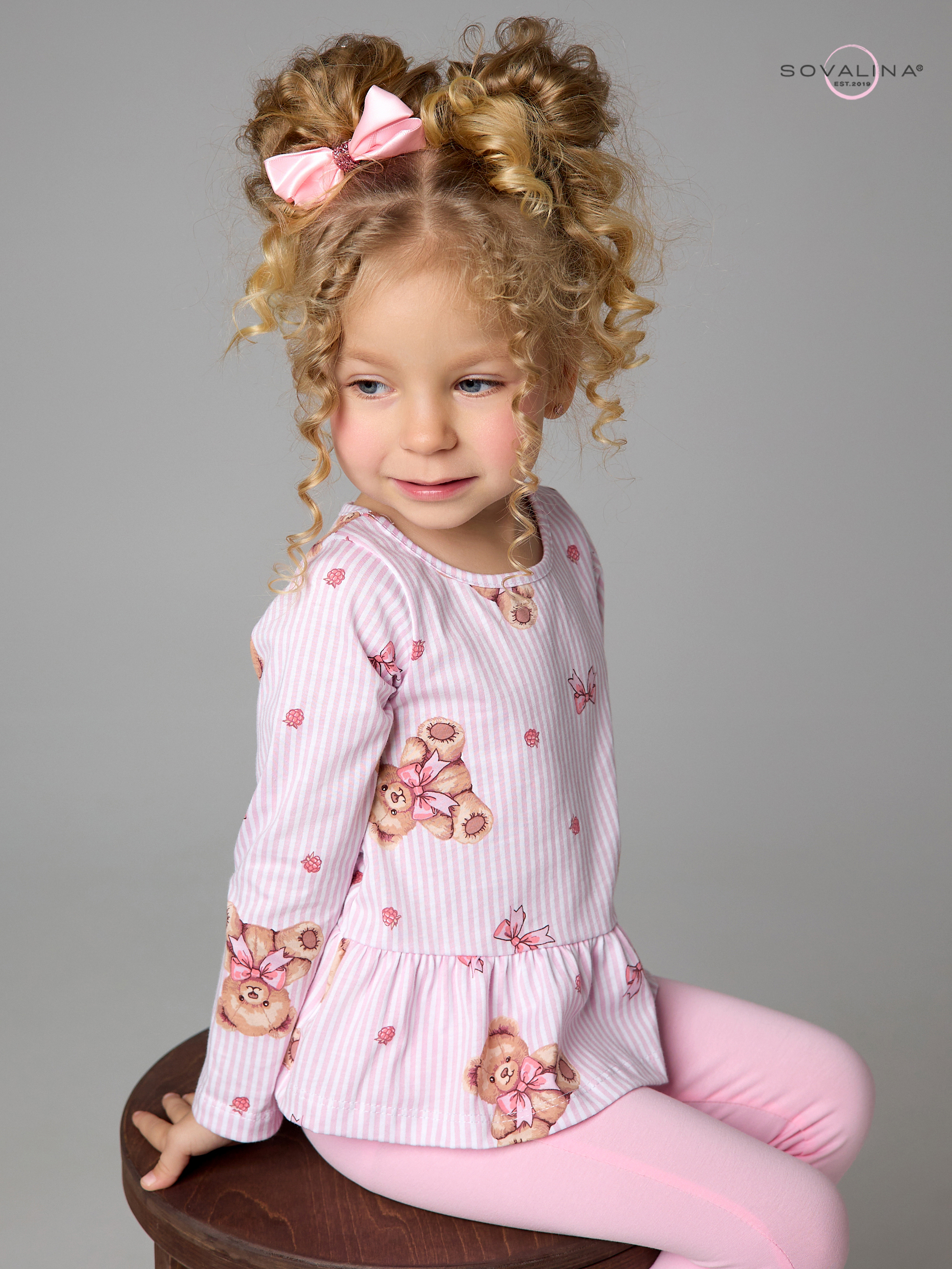 Костюм Алиса SG мишки с бантиком-роза