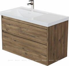 Aquanet 365923 Тумба с раковиной Nova Lite 2.0 90 L 2 ящ. цв. дуб рустикальный (365923) фото