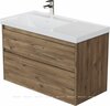 Aquanet 365923 Тумба с раковиной Nova Lite 2.0 90 L 2 ящ. цв. дуб рустикальный (365923)