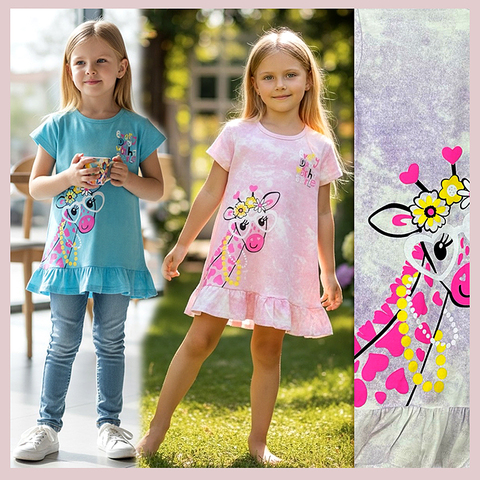 Футболка-туника хлопок д (4-8) 260311-TR2181