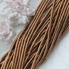 Гематин гематит, цилиндрические бусины, 4*2 мм, шоколад, 1 нить, ГМ069