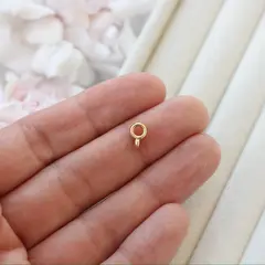 Бейл, держатель для кулона, 1,5*8,5*4 мм, позолота, Б018