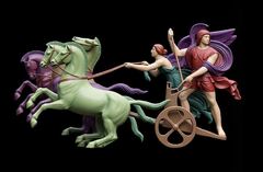 Силиконовый молд № 0206 Колесница большая