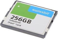 Карта памяти промышленная Swissbit 256GB Industrial CFast, F-50, MLC Flash, -40C ~ 85C