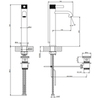 Gessi INCISO Смеситель для раковины на 1 отверстие, высокий h=337мм, с донным клапаном Цвет: хром 58003#031