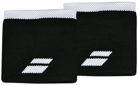 Напульсник теннисный Babolat Logo Wristband - black/white