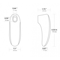 Вакуумный клиторальный стимулятор Tenera Air Lovense (управление через приложение)