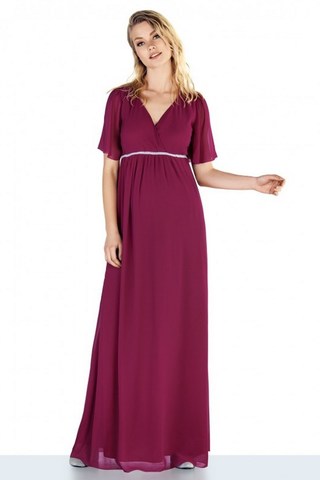 Фото платье для беременных EBRU, вечернее от магазина СкороМама, красный, бордовый, размеры.