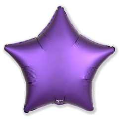Аг 19''/48 см, Звезда, Сатин, Пурпурно-фиолетовый, 1 шт.