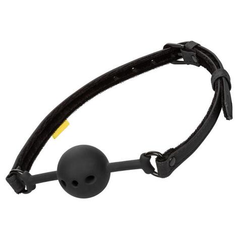 Черный силиконовый кляп-шар Breathable Ball Gag - California Exotic Novelties Boundless SE-2702-18-3