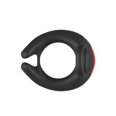 Черное эрекционное виброкольцо Cock Ring с пультом ДУ - 