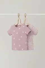 фуфайка для новорожденных  К 301156-2уп/маленькие лебеди,милые цветочки