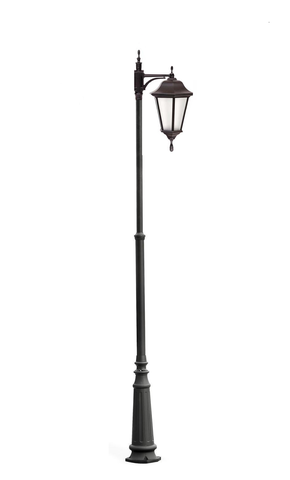 Столб 1- головый h3746мм Bremen черный (B)