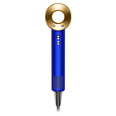 Фен Dyson Supersonic HD08, синий, золотой (футляр)