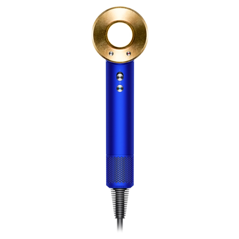 Фен Dyson Supersonic HD08, синий, золотой (футляр)