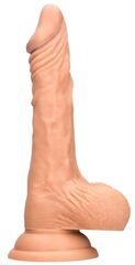 Телесный фаллоимитатор Realistic Dildo With Balls - 25 см. - 