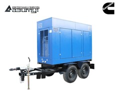 Дизельный генератор Азимут ЭД-105-Т400-2РПМ15 Cummins на шасси в капоте с автозапуском
