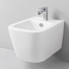 ASB003 01 00 Artceram A16 MINI  Биде подвесное  36х45 см, с 1 отв под смеситель, с креплениями,  цвет белый. фото