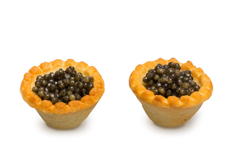 Тарталетка с черной икрой, 10шт