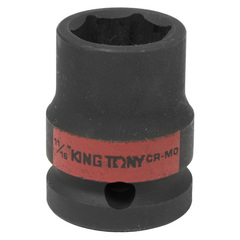KING TONY (453522S) Головка торцевая ударная шестигранная 1/2", дюймовая 11/16"