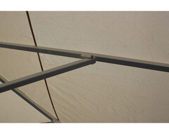 Зонт уличный с воланом Митек 4,0х4.0 (8 спиц) м  стальной каркас, с подставкой