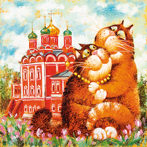 русский художник коты. художник элеонора альметьева (xenia).