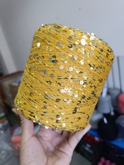 Желтый , пайетки цветочки в цвет, арт. AJ153 КОРОЛЕВСКИЕ ПАЙЕТКИ (КОПИЯ LUSTROSA)