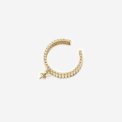 Основа для кольца с бейлом под вклейку, 19*5мм, позолота