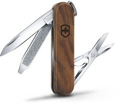 Нож-брелок Victorinox Classic SD, 58 мм, 5 функций, деревянная рукоять, 0.6221.63 - 2