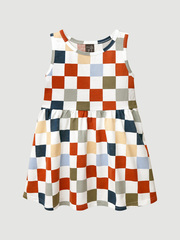 Платье без рукавов Mjölk Шахматы